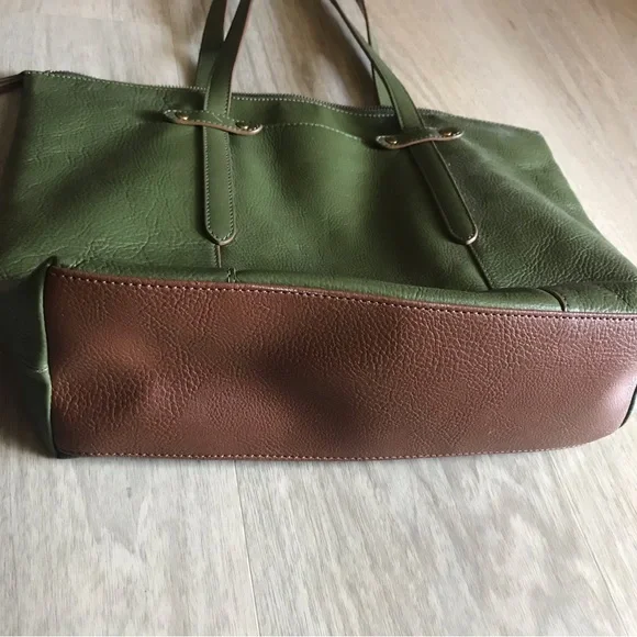 Green Leather Tote Bag - Picture 8 of 9